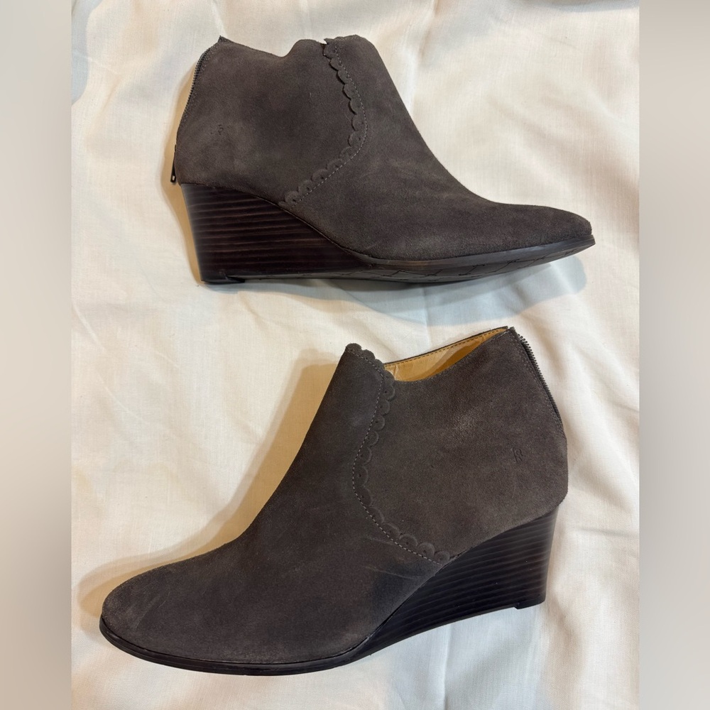 Jack Rogers Women's Charcoal Suede Ankle Boots
